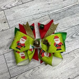 Christmas Santa Hairbow